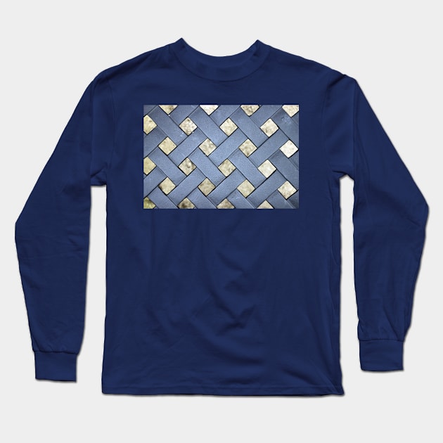 Abstract Lattice Pattern Long Sleeve T-Shirt by pinkal